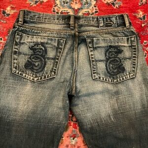Diesel Serpent Pocket Button Fly Dark Denim Mens Jeans 34/32